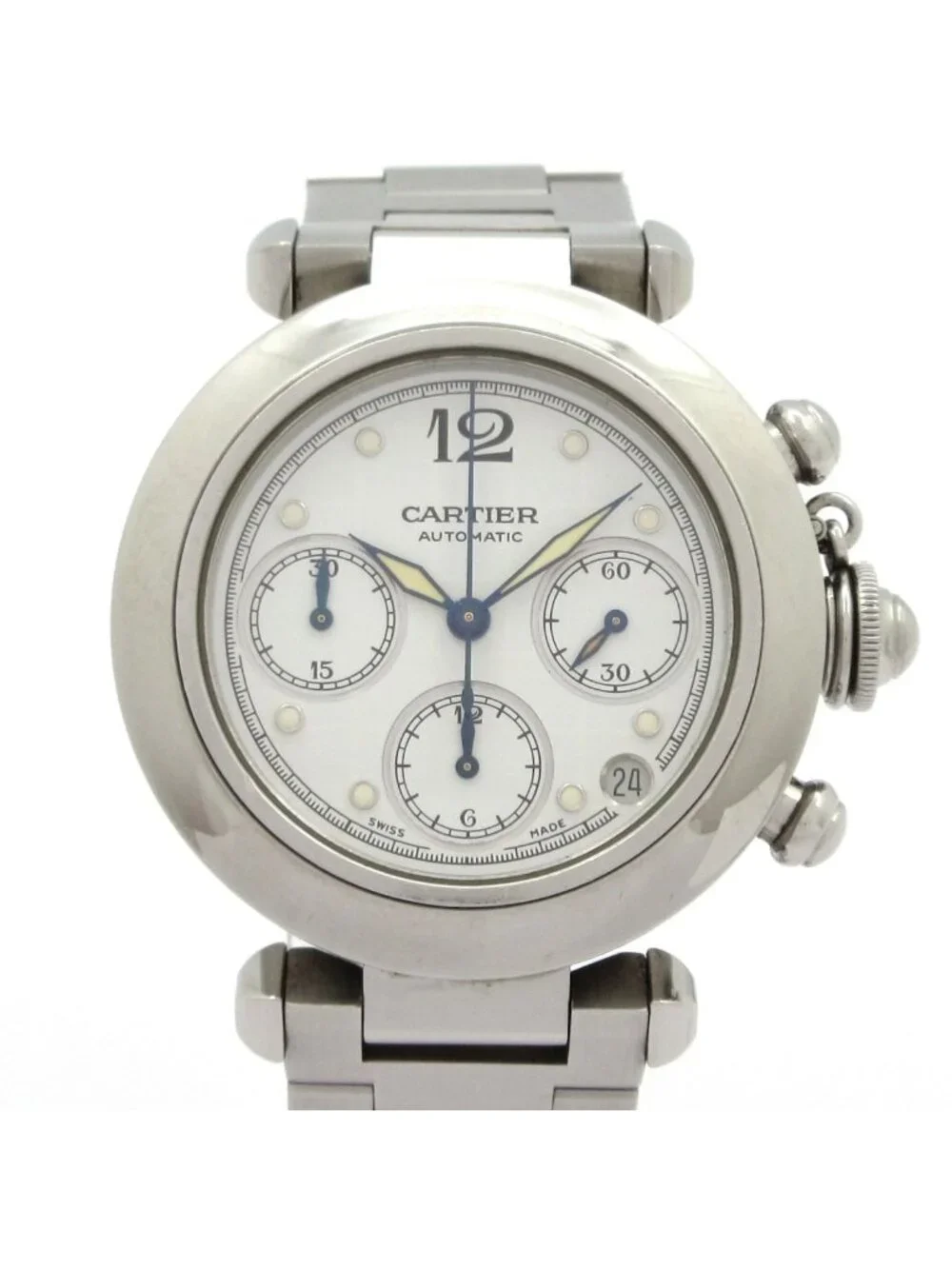Cartier Watch Pasha C Chronograph White